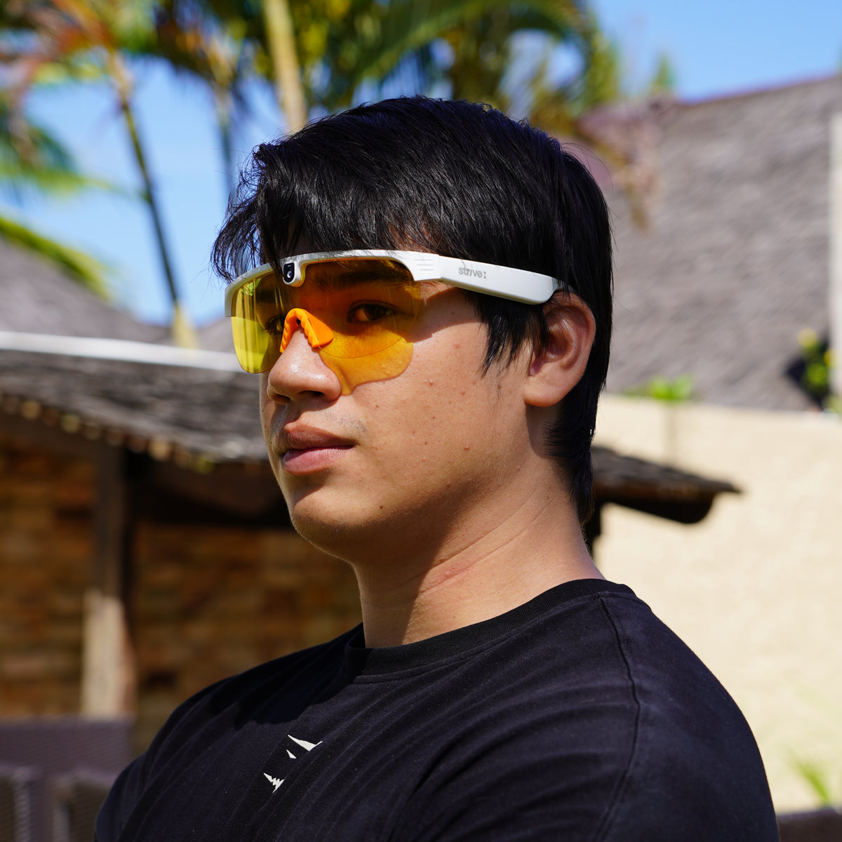 STRIVE HG023 Orange - Lunettes de soleil sport connectées