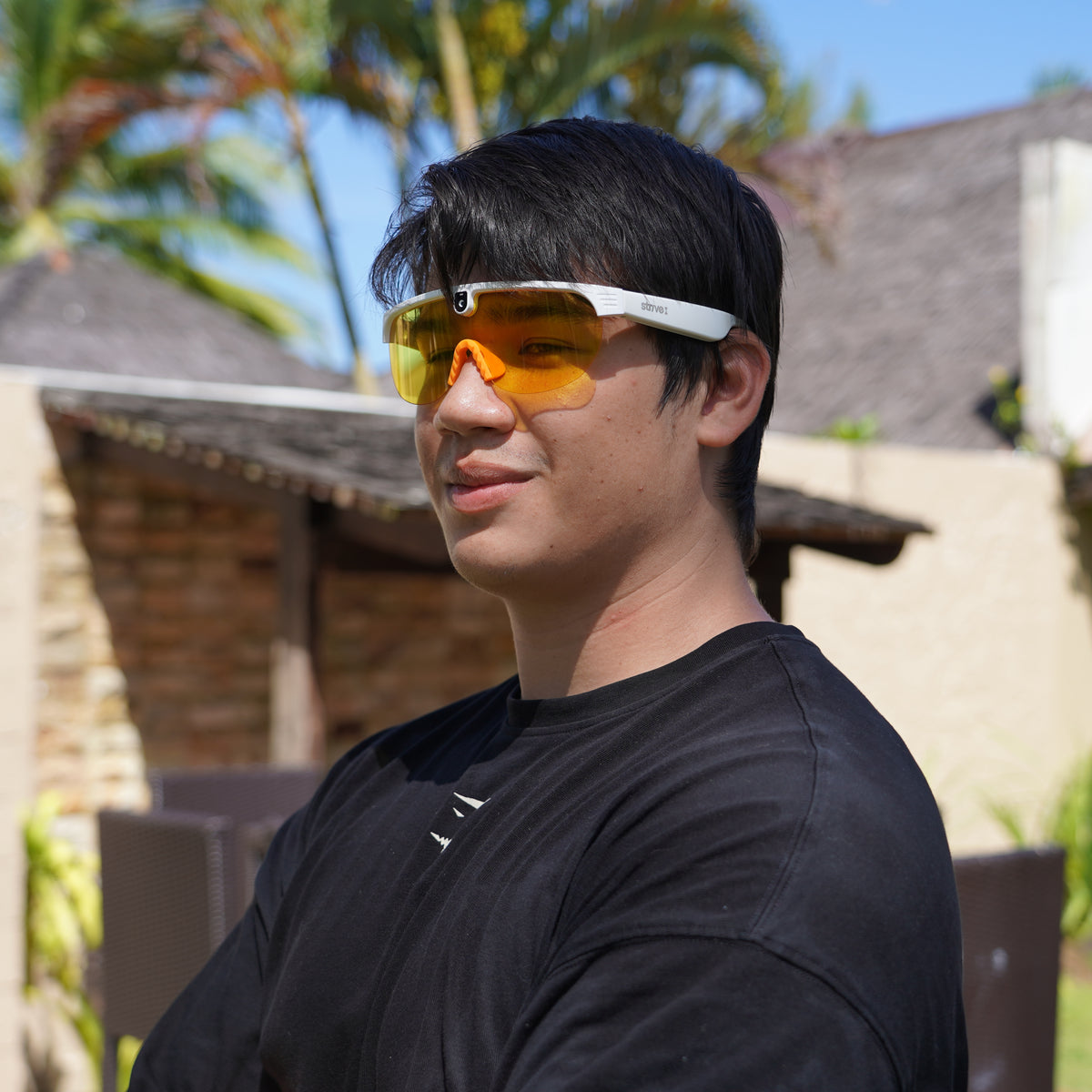 STRIVE HG023 Orange - Lunettes de soleil sport connectées